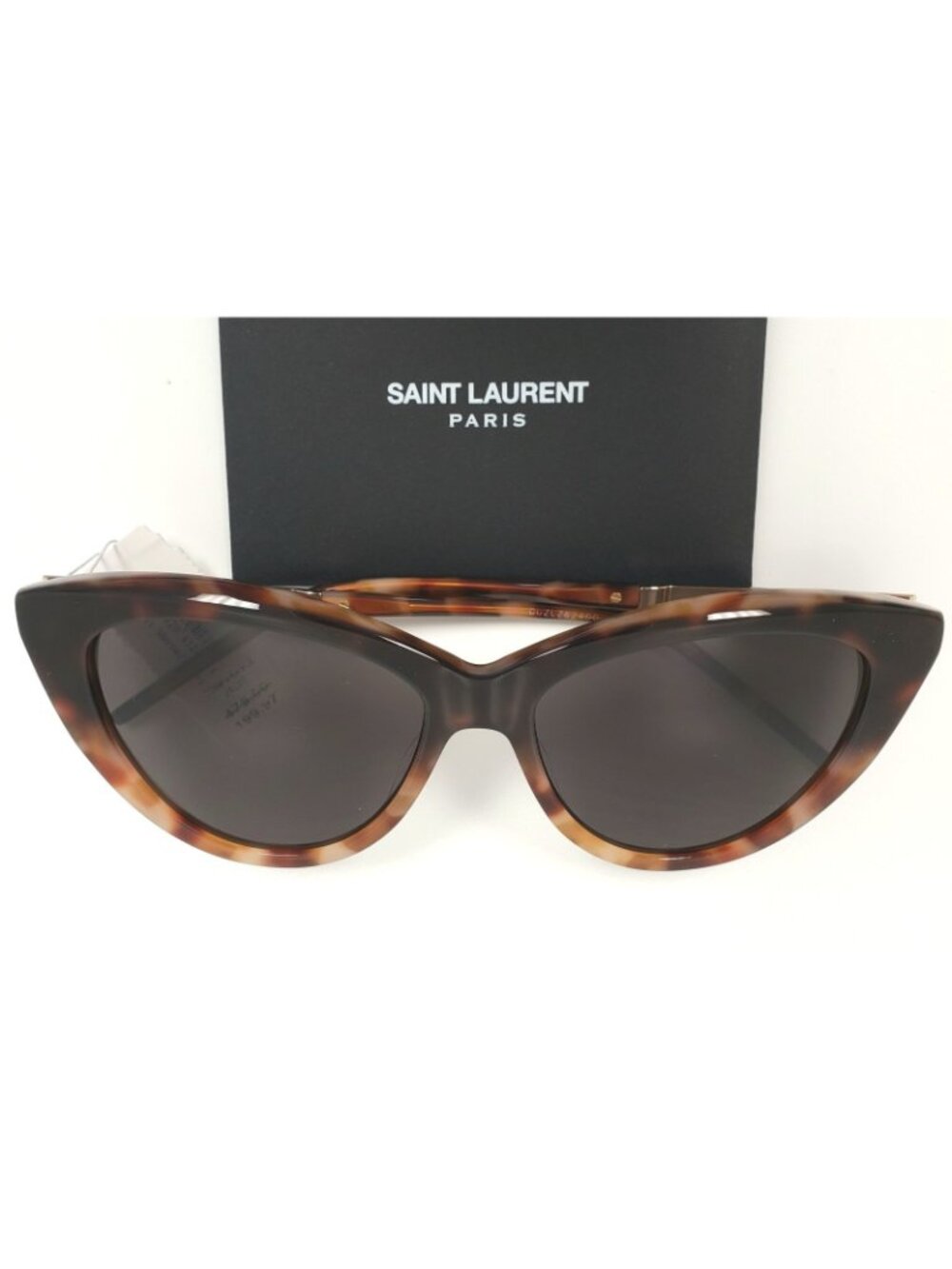 Saint Laurent SLM81 004 55mm Cat Eye Sunglasses Havana Gold Black - Italy Made - Picture 2 of 3